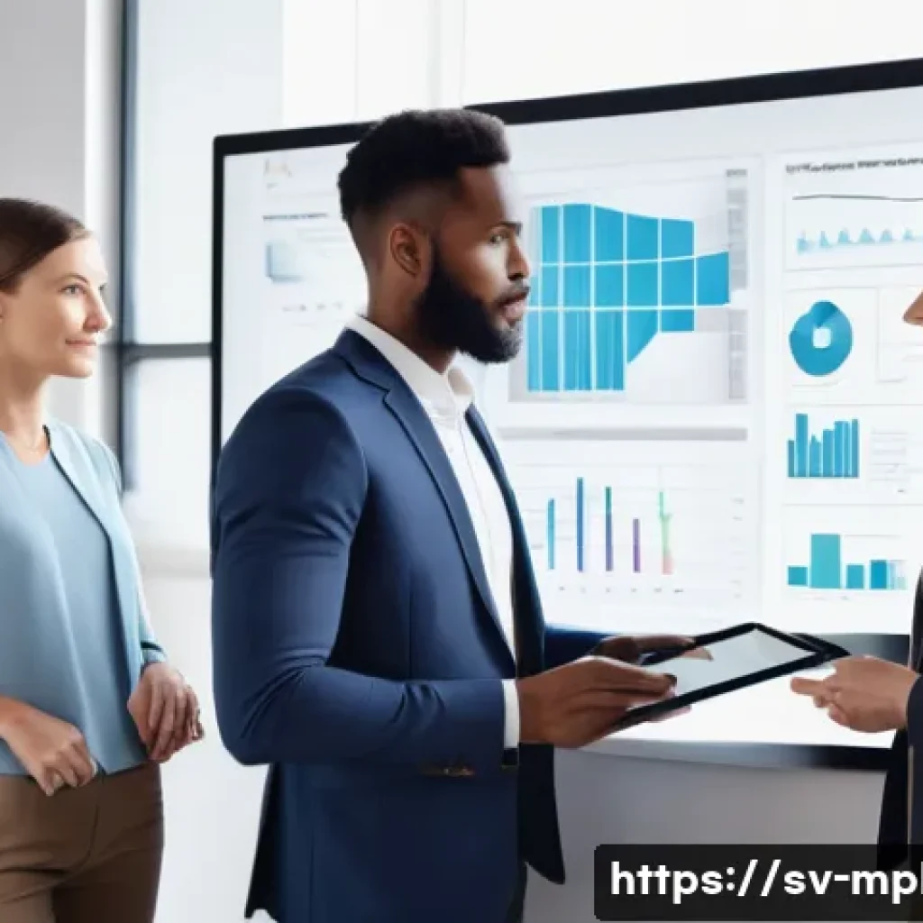 미디어 플래너의 성공적인 광고 캠페인 분석 - **"A diverse group of three marketing professionals, two women and one man, all in their late 20s to...